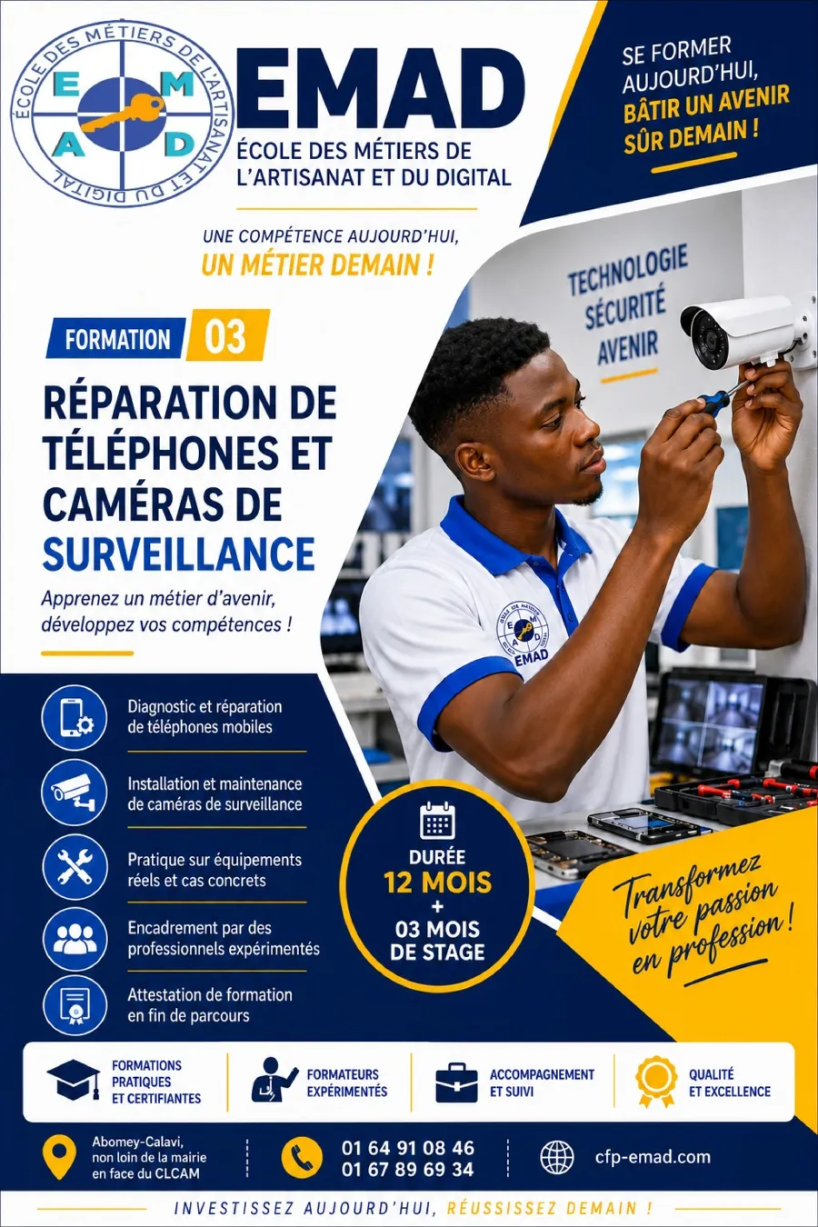 Réparation de Téléphones & Caméras de surveillance